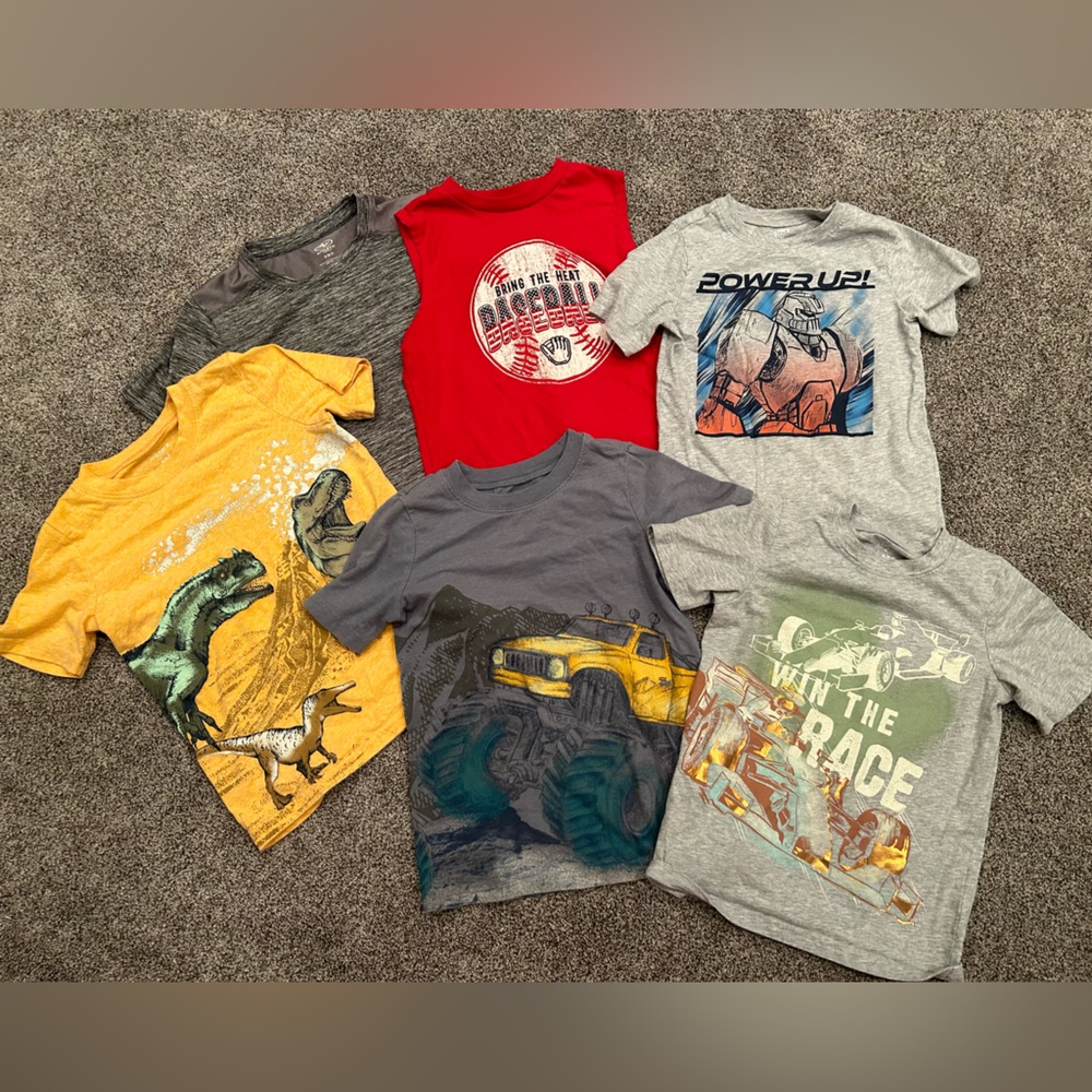 Lot of Boys size 6 tops! Great condition!